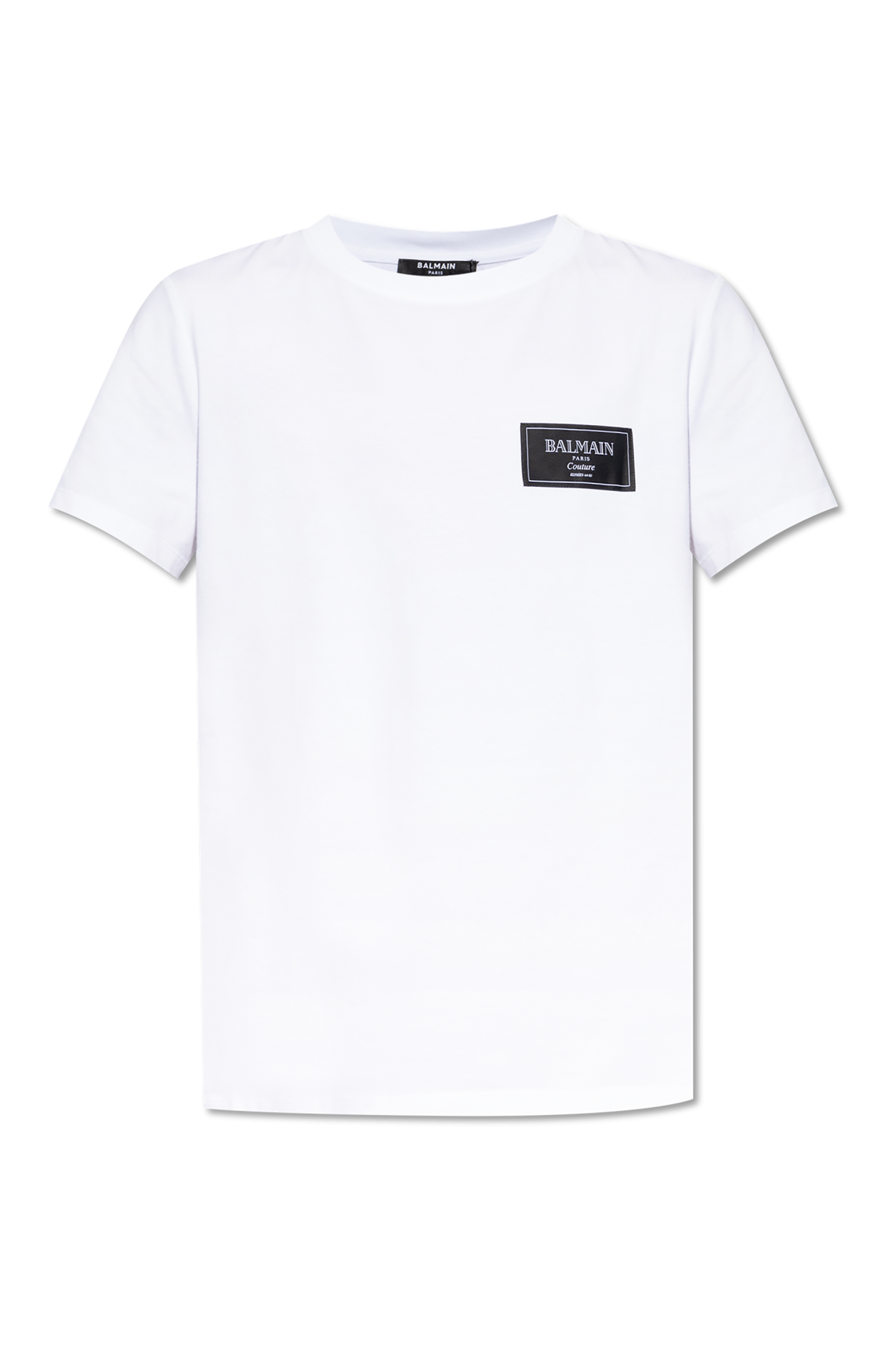 Balmain T-shirt with logo patch | Men's Clothing | Vitkac
